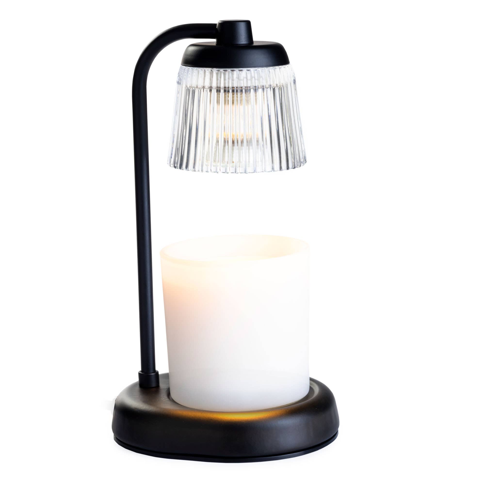 Kerzenwärmer CANDLE WARMERS® FLUTED GLAS Lampe für Duftkerzen black